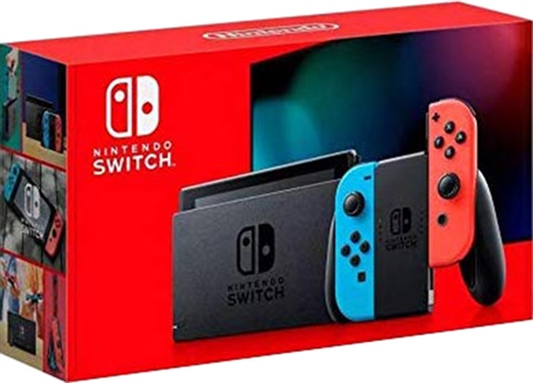 Nintendo Switch PS3 500GB Switch Console, 32GB HAC-001-01 + Neon Red/Blue Joy-Con, Boxed
